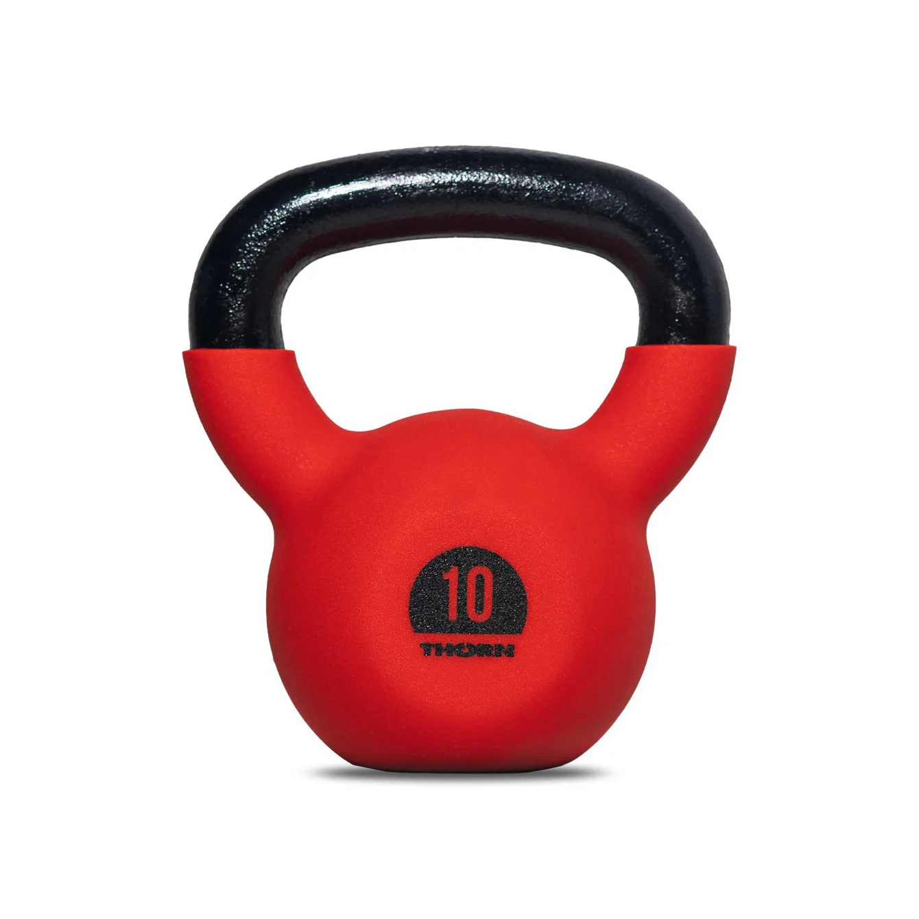 Cast-iron kettlebell with rubber protective coating 10 kg – Thorn Fit, Crossfit equipment