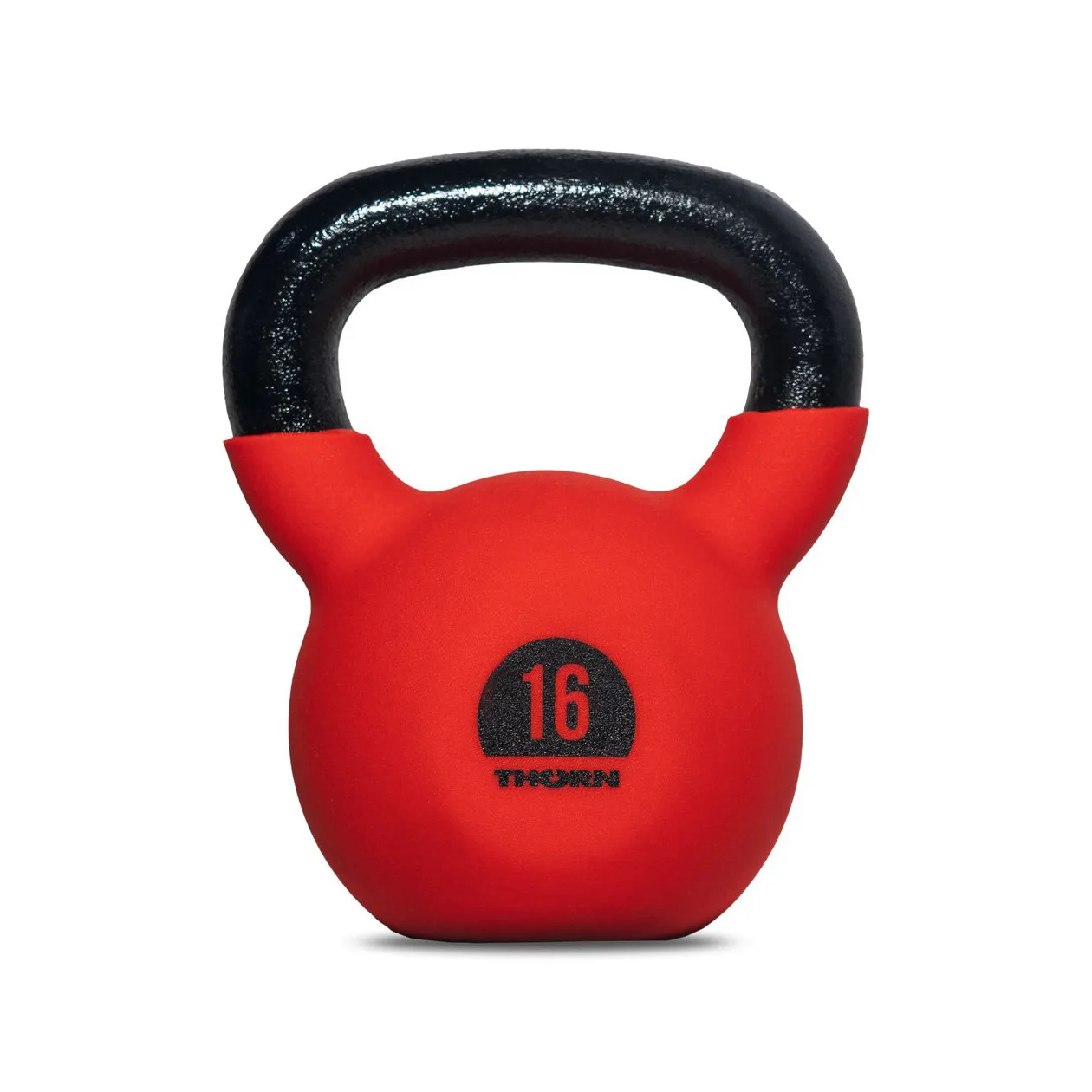 Cast-iron kettlebell with rubber protective coating 16 kg – Thorn Fit, Crossfit equipment