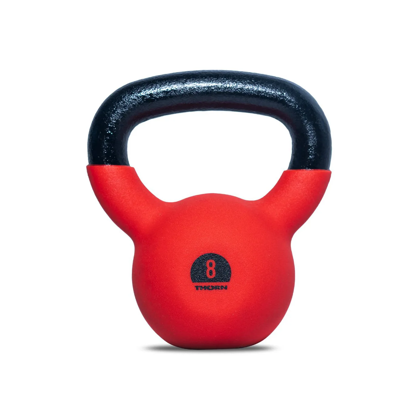 Cast-iron kettlebell with rubber protective coating 8kg